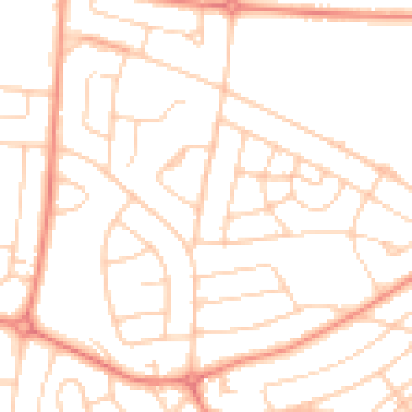 Daytime road noise heatmap for S5 8BR