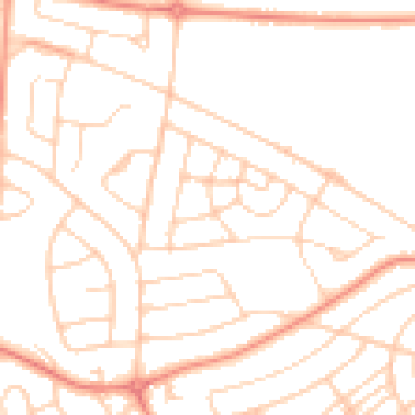 Daytime road noise heatmap for S5 8BX