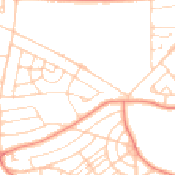 Daytime road noise heatmap for S5 8EA