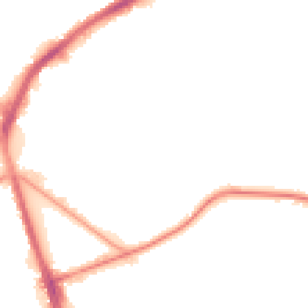 Night-time road noise heatmap for S5 8NT