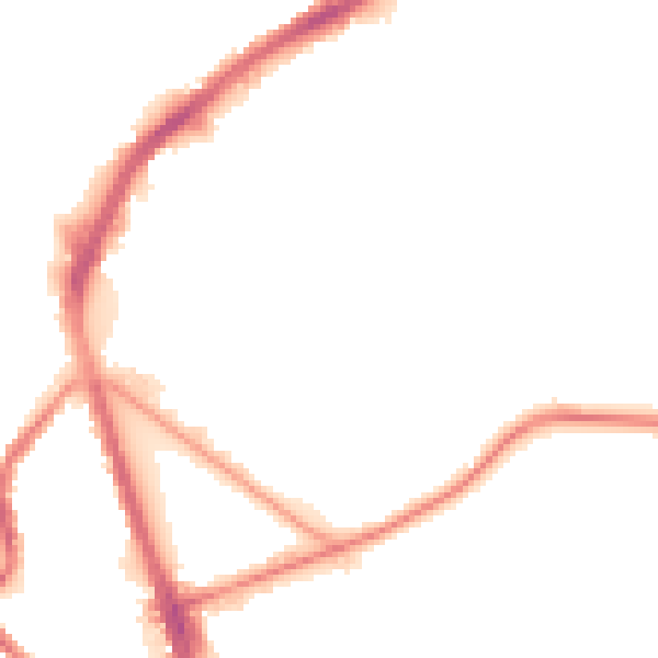 Night-time road noise heatmap for S5 8NW