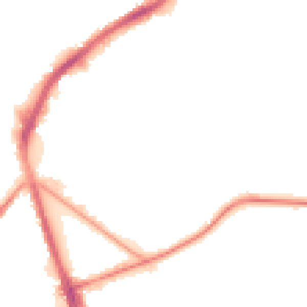 Night-time road noise heatmap for S5 8PA