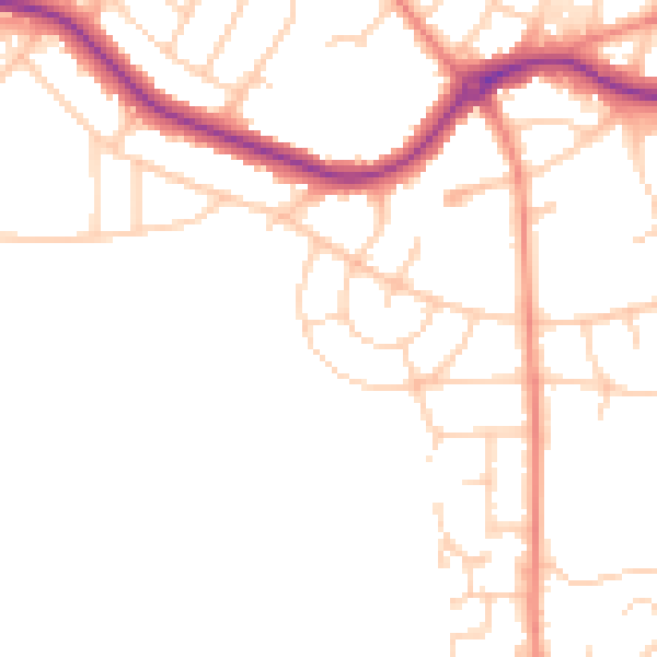 Daytime road noise heatmap for S5 8WH