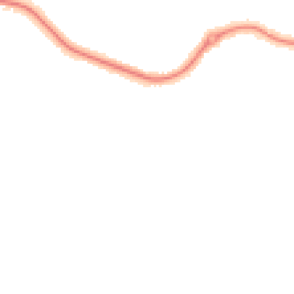 Night-time road noise heatmap for S5 8WH