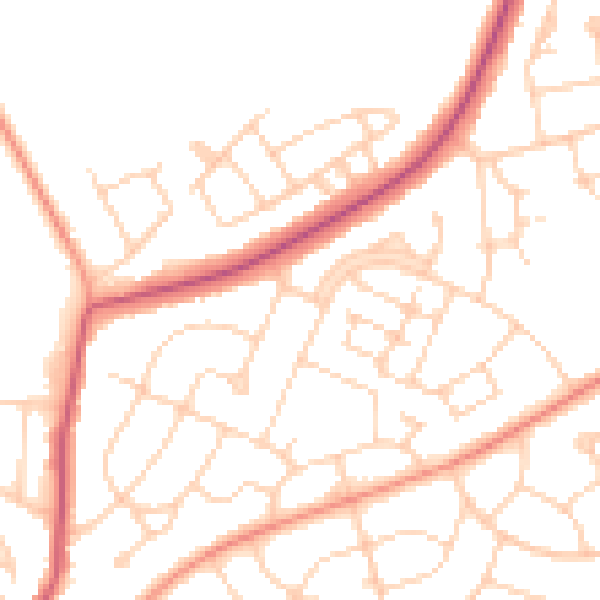 Daytime road noise heatmap for S5 9AA