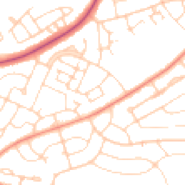 Daytime road noise heatmap for S5 9BF