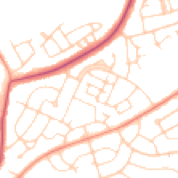 Daytime road noise heatmap for S5 9BH