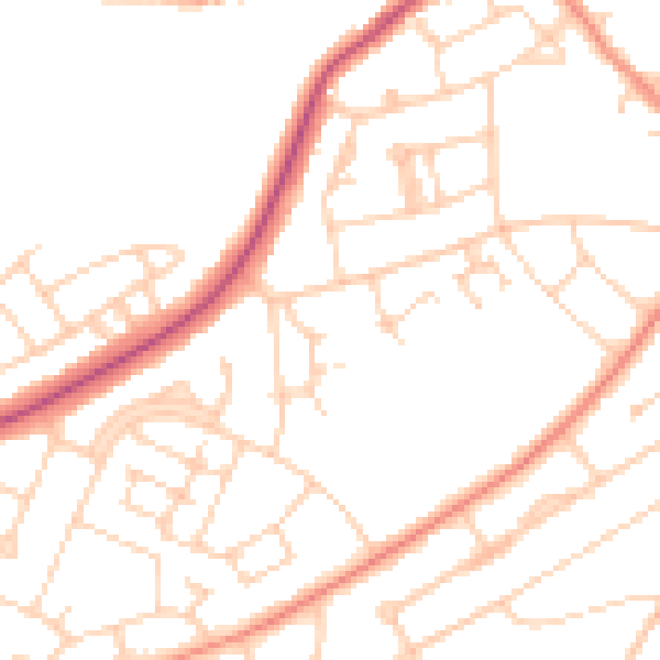 Daytime road noise heatmap for S5 9BP