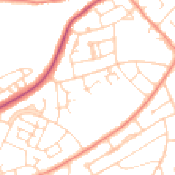 Daytime road noise heatmap for S5 9BS