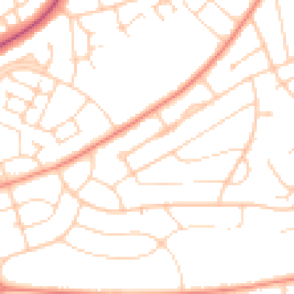 Daytime road noise heatmap for S5 9FL