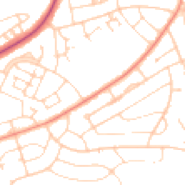 Daytime road noise heatmap for S5 9JF