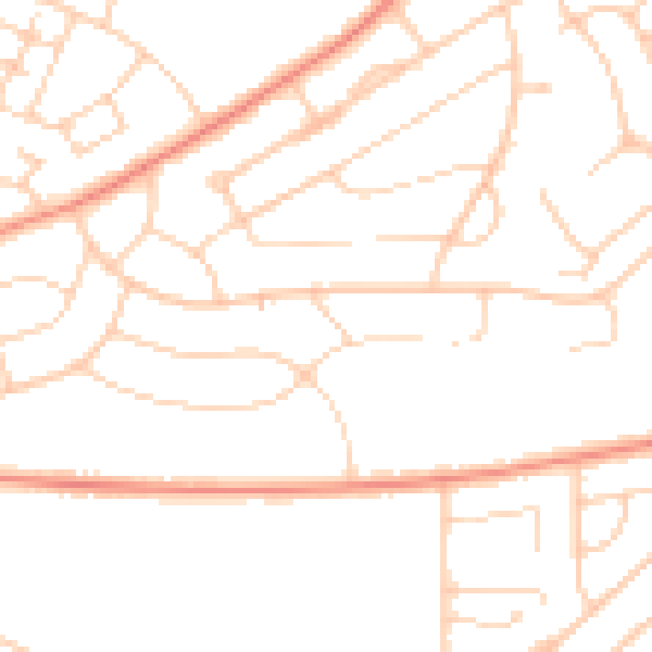 Daytime road noise heatmap for S5 9LA
