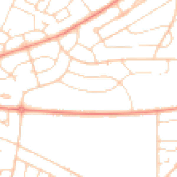 Daytime road noise heatmap for S5 9LF