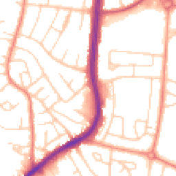 Daytime road noise heatmap for S6 1AD