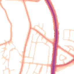 Daytime road noise heatmap for S6 1BA