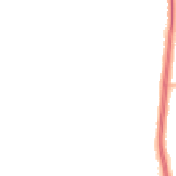 Night-time road noise heatmap for S6 1BG