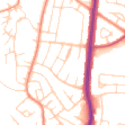 Daytime road noise heatmap for S6 1BT