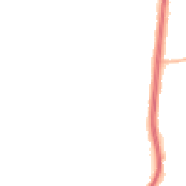 Night-time road noise heatmap for S6 1DB