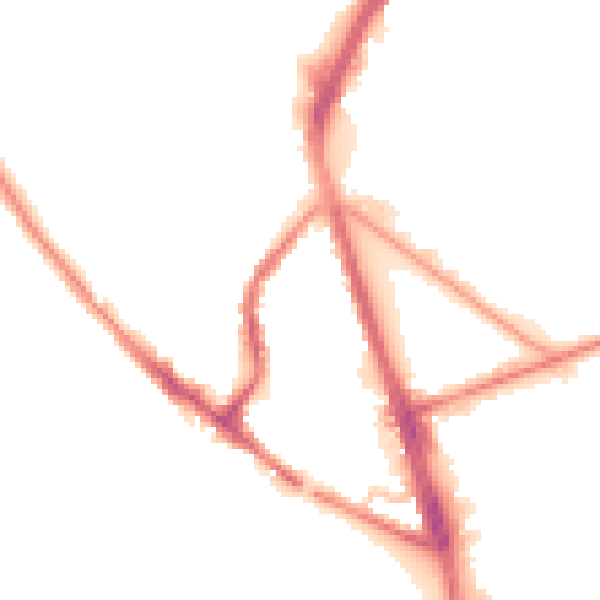 Night-time road noise heatmap for S6 1SF