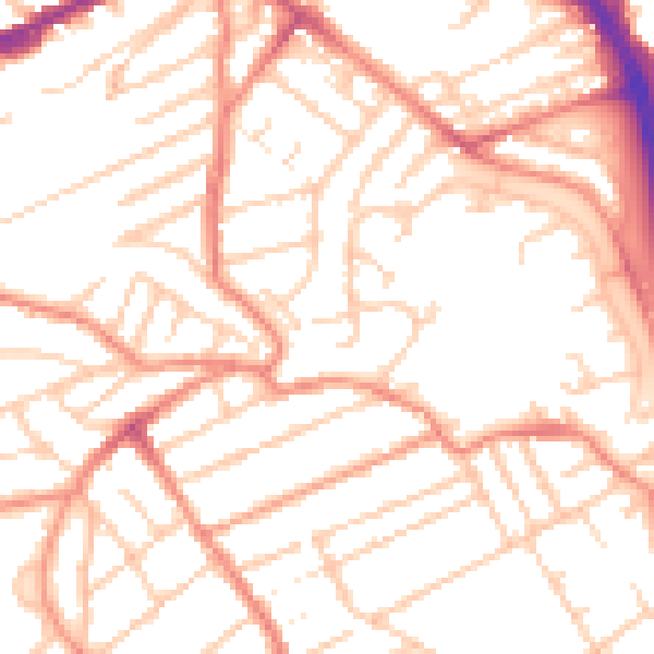 Daytime road noise heatmap for S6 2RF