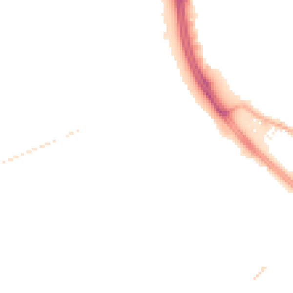 Night-time road noise heatmap for S6 2WH