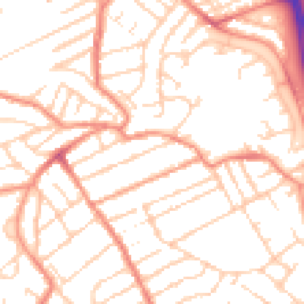Daytime road noise heatmap for S6 2XA