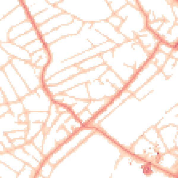 Daytime road noise heatmap for S6 3GJ