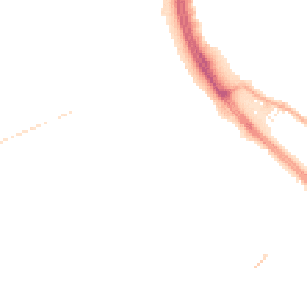 Night-time road noise heatmap for S6 3PW