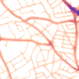 Daytime road noise heatmap for S6 4AZ