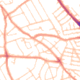 Daytime road noise heatmap for S6 4EN