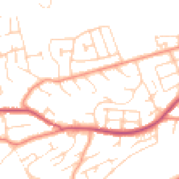 Daytime road noise heatmap for S6 5LW