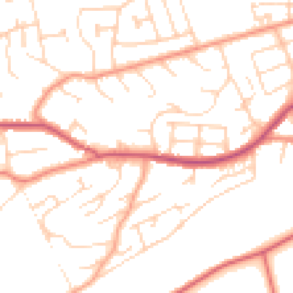Daytime road noise heatmap for S6 5NE