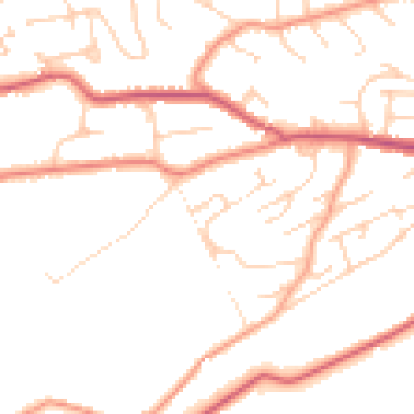 Daytime road noise heatmap for S6 5QS