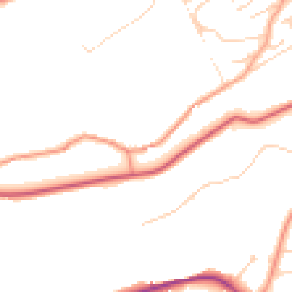 Daytime road noise heatmap for S6 5SD