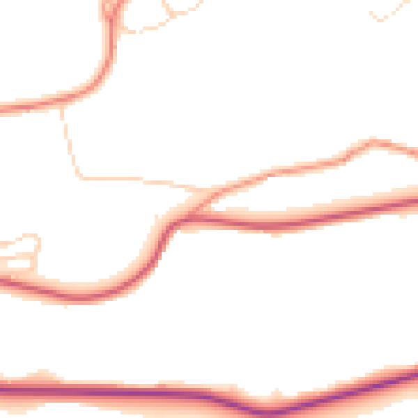 Daytime road noise heatmap for S6 5SG