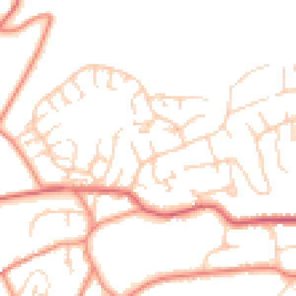 Daytime road noise heatmap for S6 6AZ