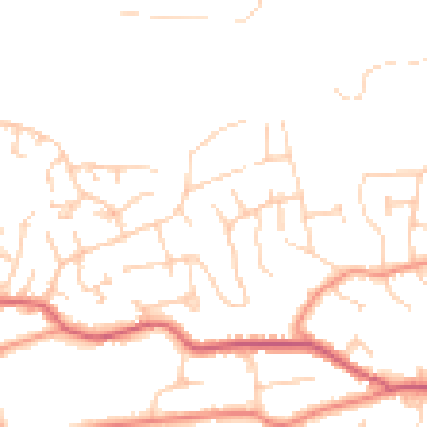 Daytime road noise heatmap for S6 6FR