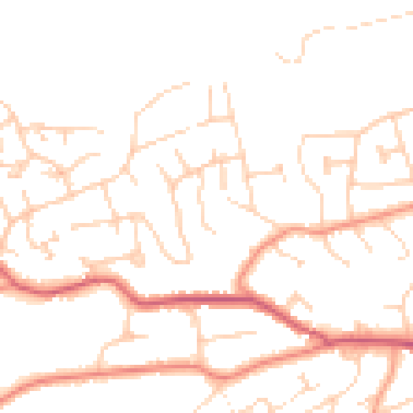 Daytime road noise heatmap for S6 6FW