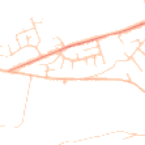 Daytime road noise heatmap for S6 6QD