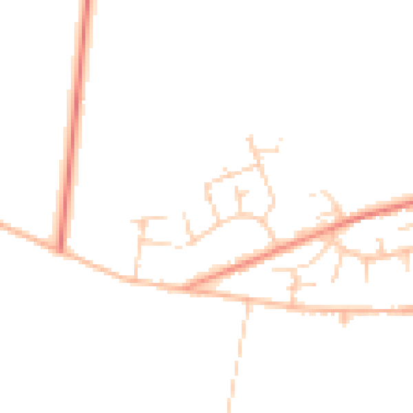 Daytime road noise heatmap for S6 6RD