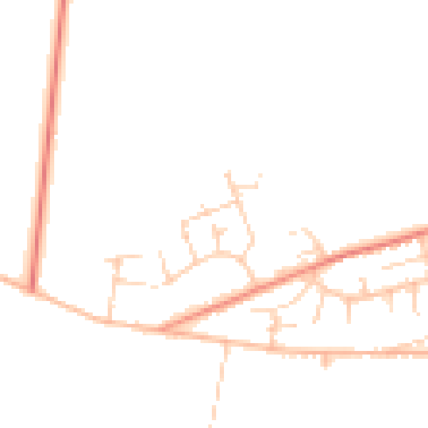 Daytime road noise heatmap for S6 6SR