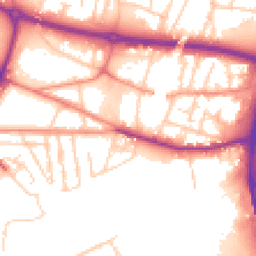 Daytime road noise heatmap for S61 1AB