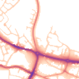 Daytime road noise heatmap for S61 1AD