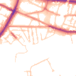 Daytime road noise heatmap for S61 1BE