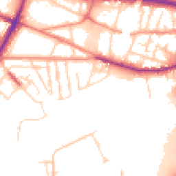 Daytime road noise heatmap for S61 1BS