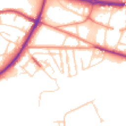 Daytime road noise heatmap for S61 1BW