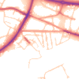 Daytime road noise heatmap for S61 1DB