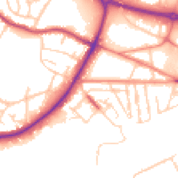 Daytime road noise heatmap for S61 1DS