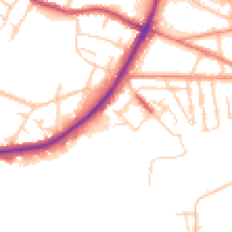 Daytime road noise heatmap for S61 1EE