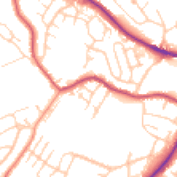 Daytime road noise heatmap for S61 1ES